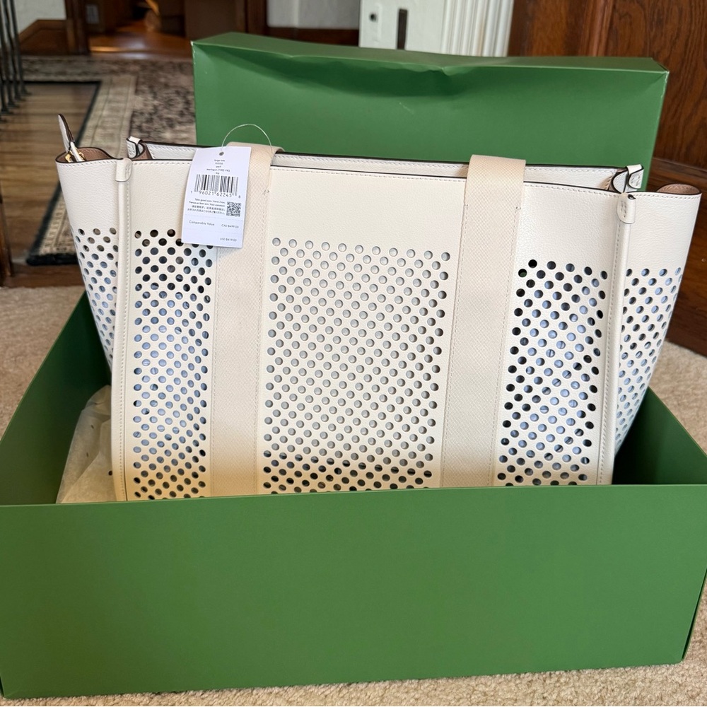 Kate Spade Kip Perforated Large Leather Tote - Picture 4 of 9